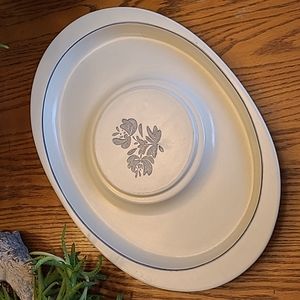 Pfalzgraff Yorktown Cheese N Cracker Tray Made in USA